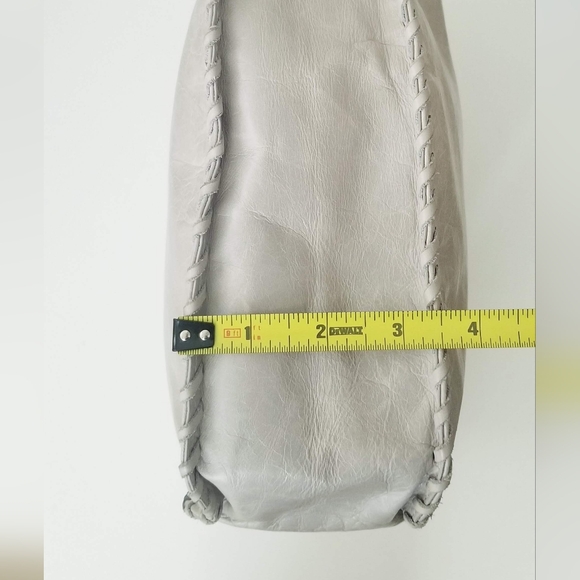 Gray Hobo Leather Shoulder Bag - Picture 10 of 14